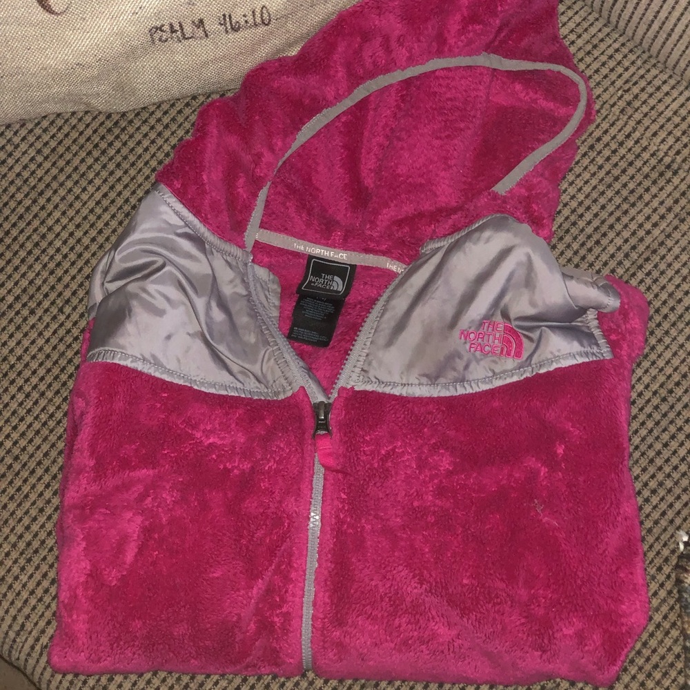 North face furry jacket